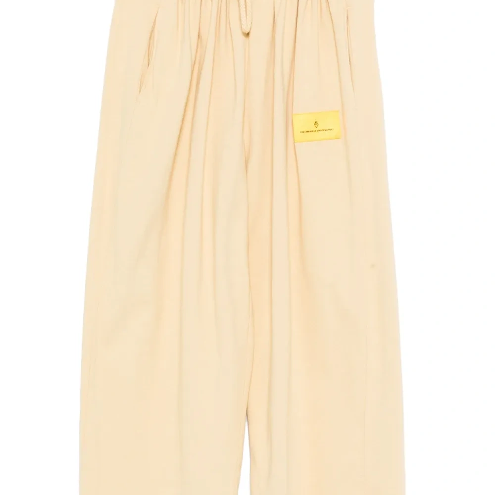 Широкие брюки с нашивкой-логотипом