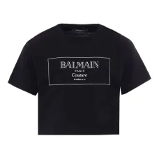 Укороченная футболка с логотипом