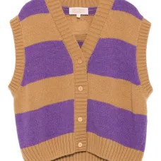 Полосатый топ с нашивкой-логотипом