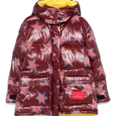 Пуховик Lemur с принтом