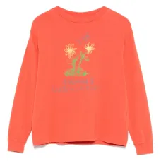 Футболка с длинными рукавами с цветочным принтом Футболка с длинными рукавами с цветочным принтом