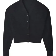 Шерстяной кардиган с V-образным вырезом