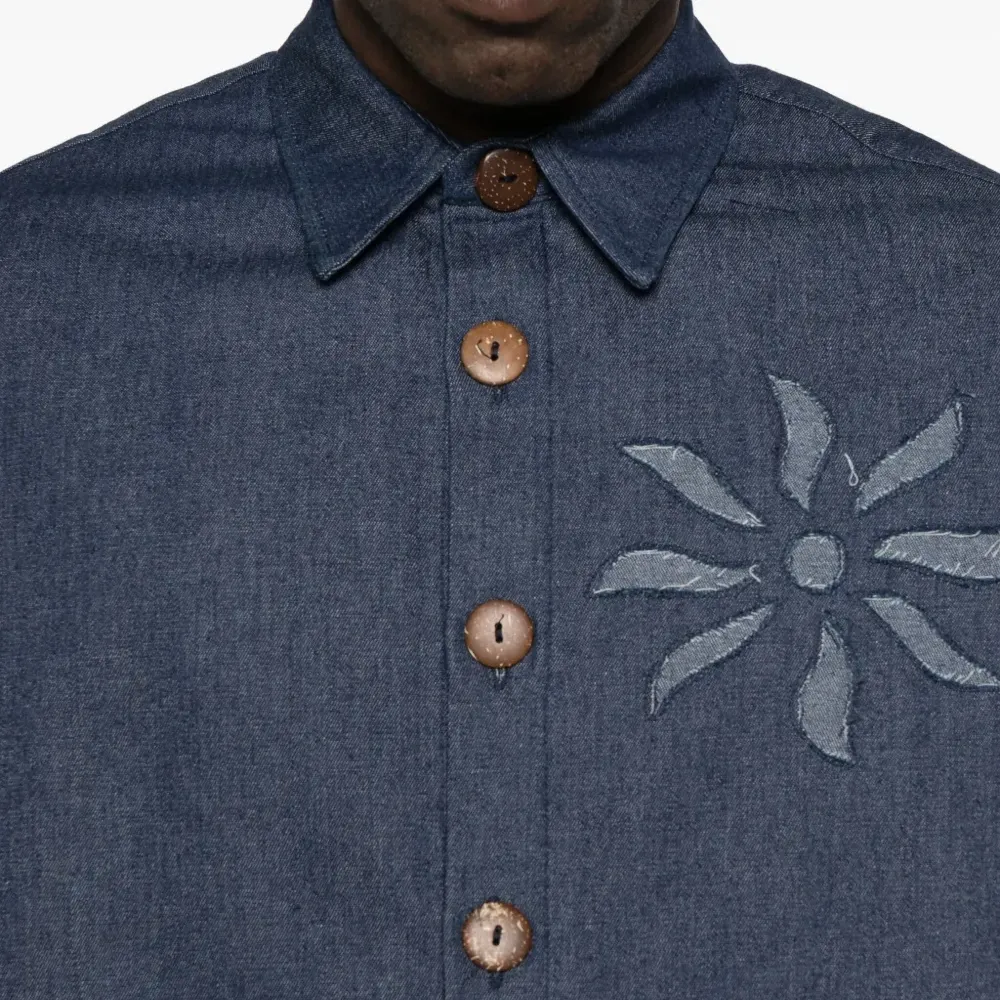 Джинсовая рубашка Olokun Flower