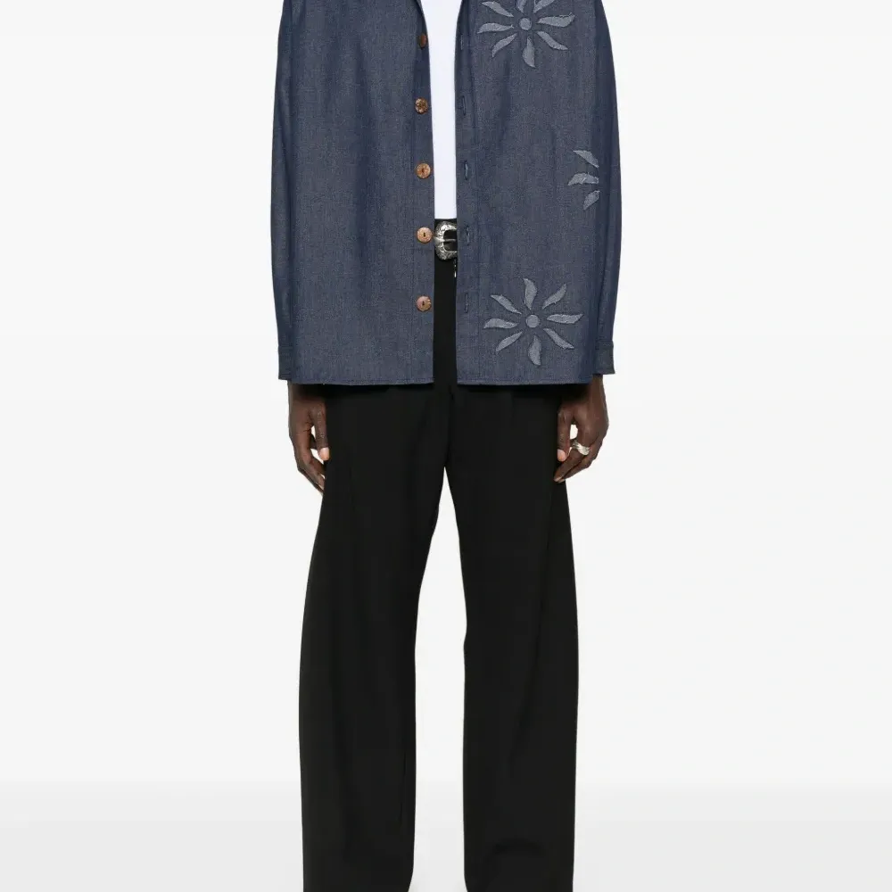 Джинсовая рубашка Olokun Flower