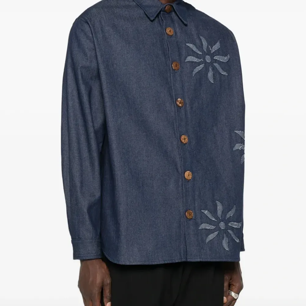 Джинсовая рубашка Olokun Flower