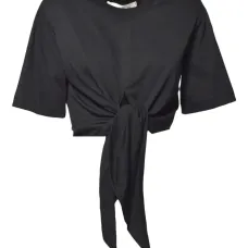 Топ с короткими рукавами и узлом Топ с короткими рукавами и узлом