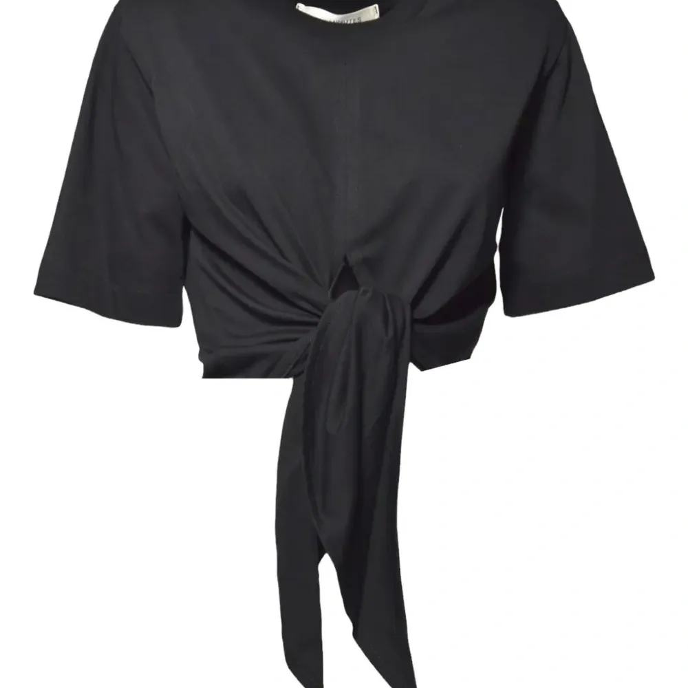 Топ с короткими рукавами и узлом