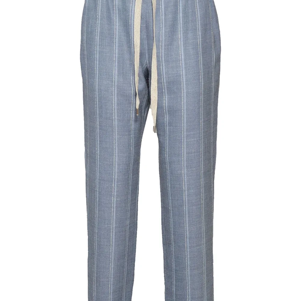 Полосатые брюки с кулиской