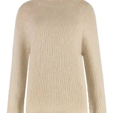 кашемировый свитер с высоким воротником