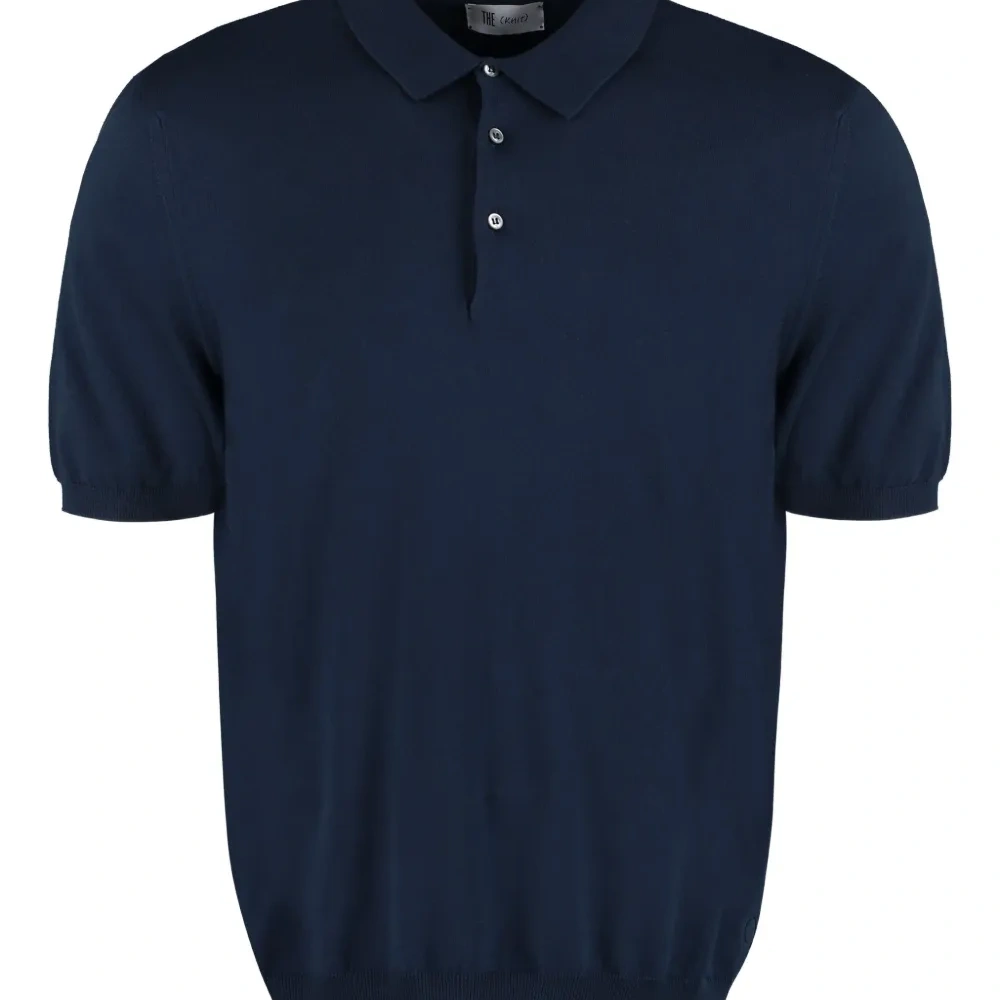 рубашка поло тонкой вязки