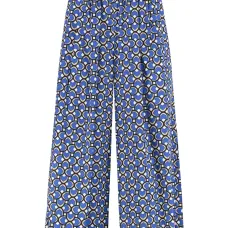 Укороченные брюки с геометричным принтом