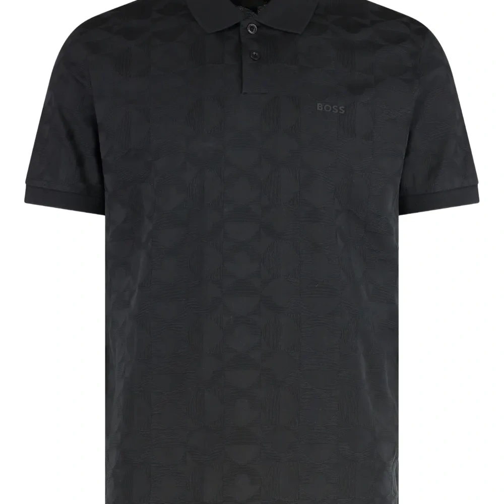 жаккардовая рубашка поло с узором