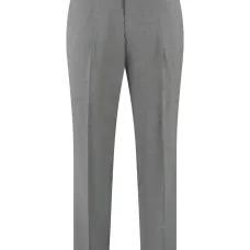 брюки строгого кроя с эластичным поясом