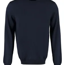 шерстяной свитер с круглым вырезом