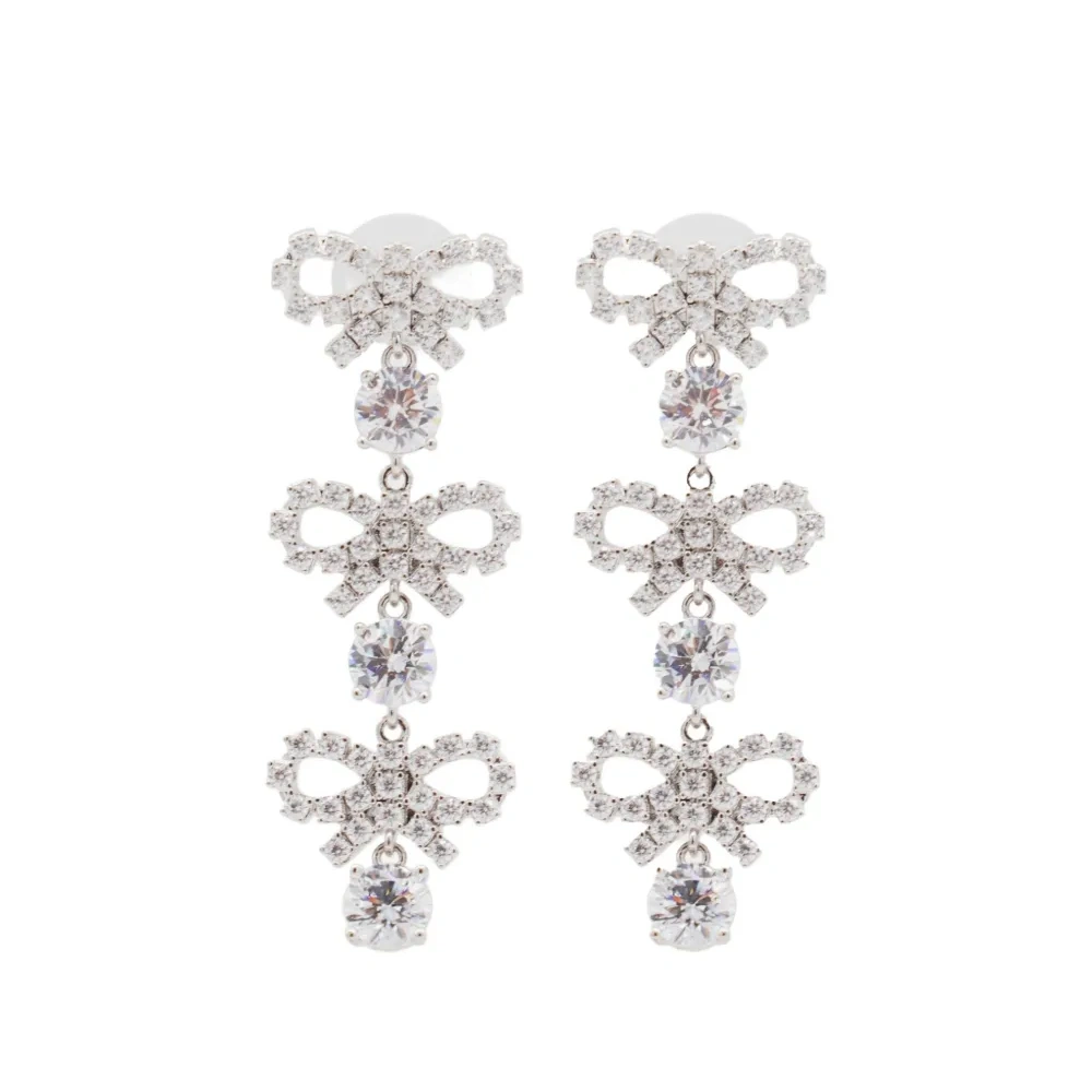 Серьги-подвески Bow