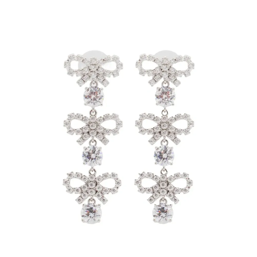 Серьги-подвески Bow