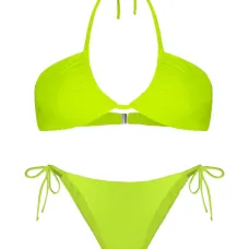 Бикини с вырезом халтер и завязками