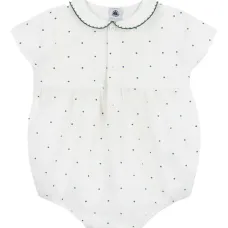 ромпер в горох с воротником Питер Пэн