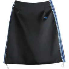 Атласная юбка с полосками