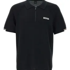 рубашка поло с воротником на молнии