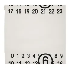 Шарф с принтом в виде цифр