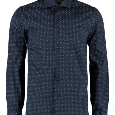 Рубашка с длинными рукавами и принтом