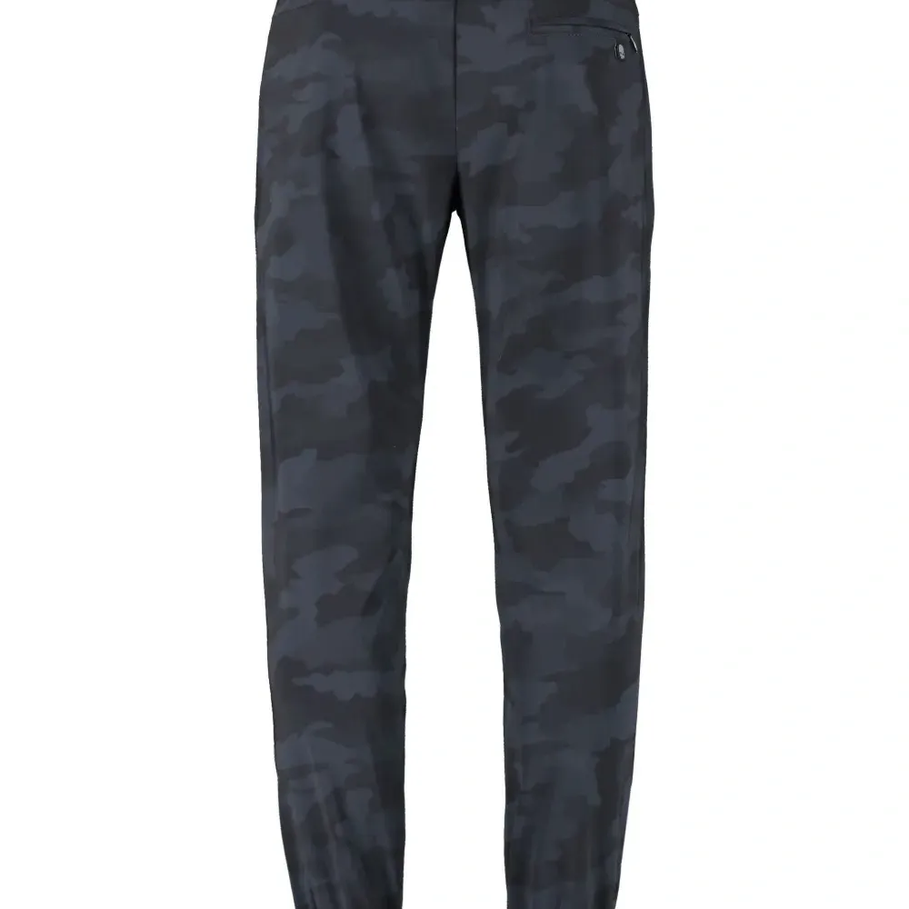 Брюки с камуфляжным принтом и кулиской