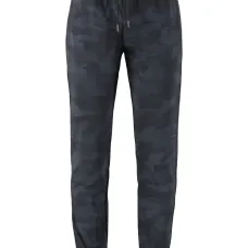 Брюки с камуфляжным принтом и кулиской