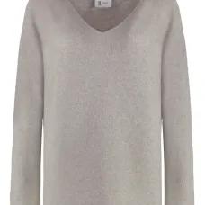 свитер с V-образным вырезом