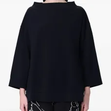 Вязаный топ с вырезом "лодочка" Вязаный топ с вырезом "лодочка"