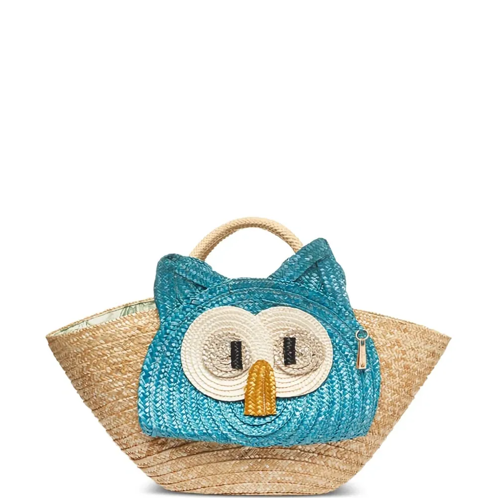 Соломенная сумка на плечо