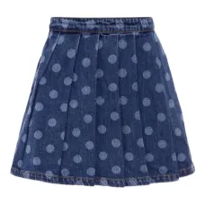 юбка со складками и узором в горох