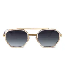 Солнцезащитные очки в геометричной оправе