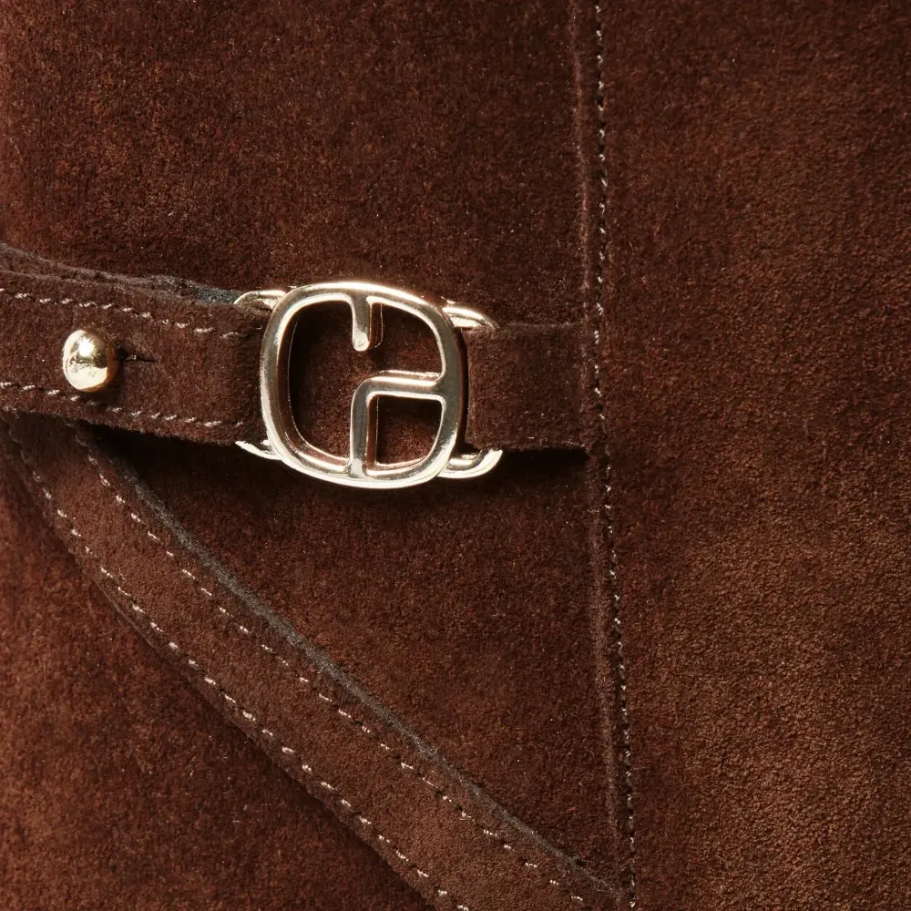 Ботильоны на квадратном каблуке