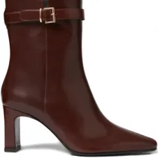 Ботильоны с заостренным носком и пряжкой