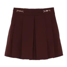 Юбка мини со складками