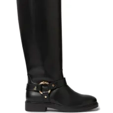 Сапоги с круглыми пряжками