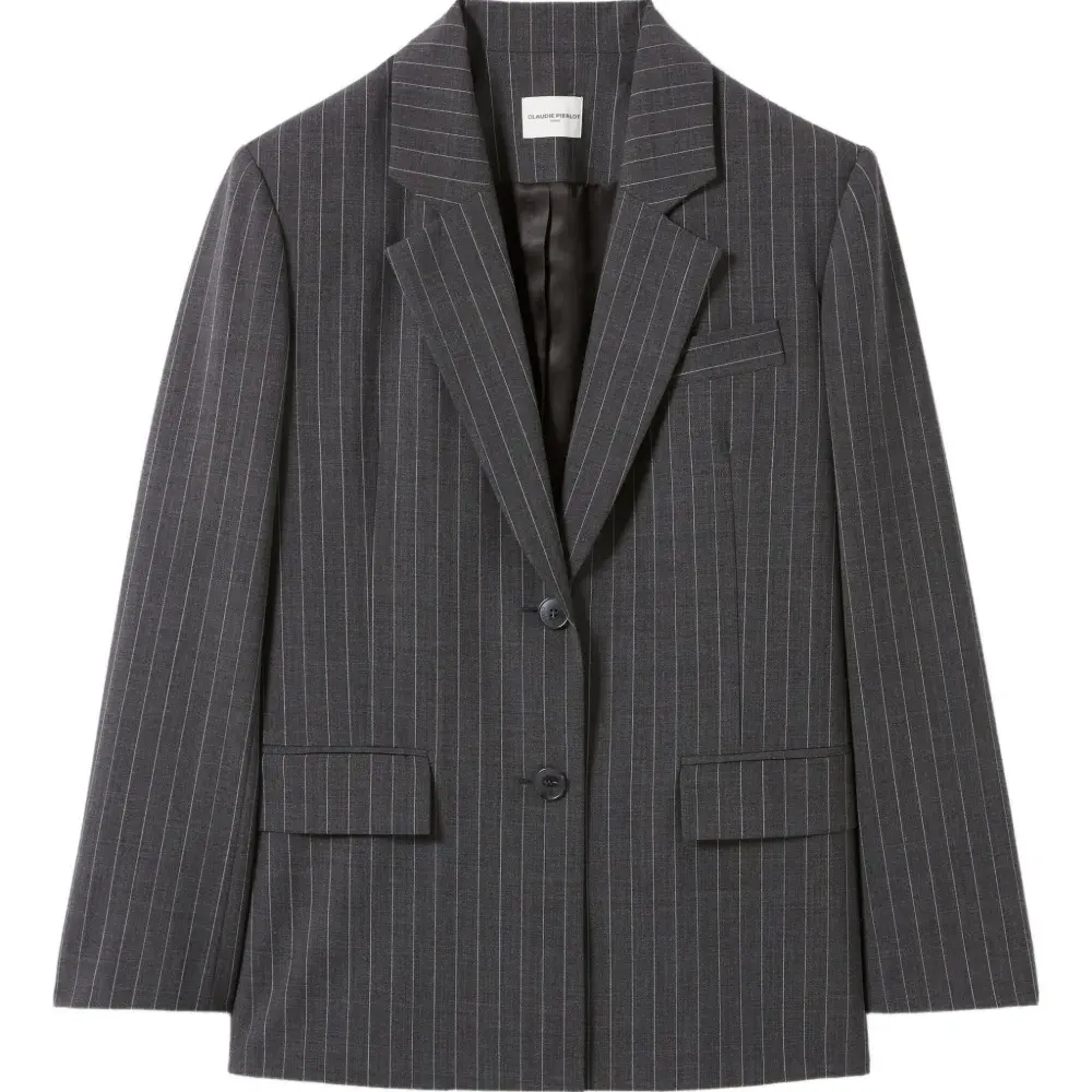 Однобортный блейзер в тонкую полоску