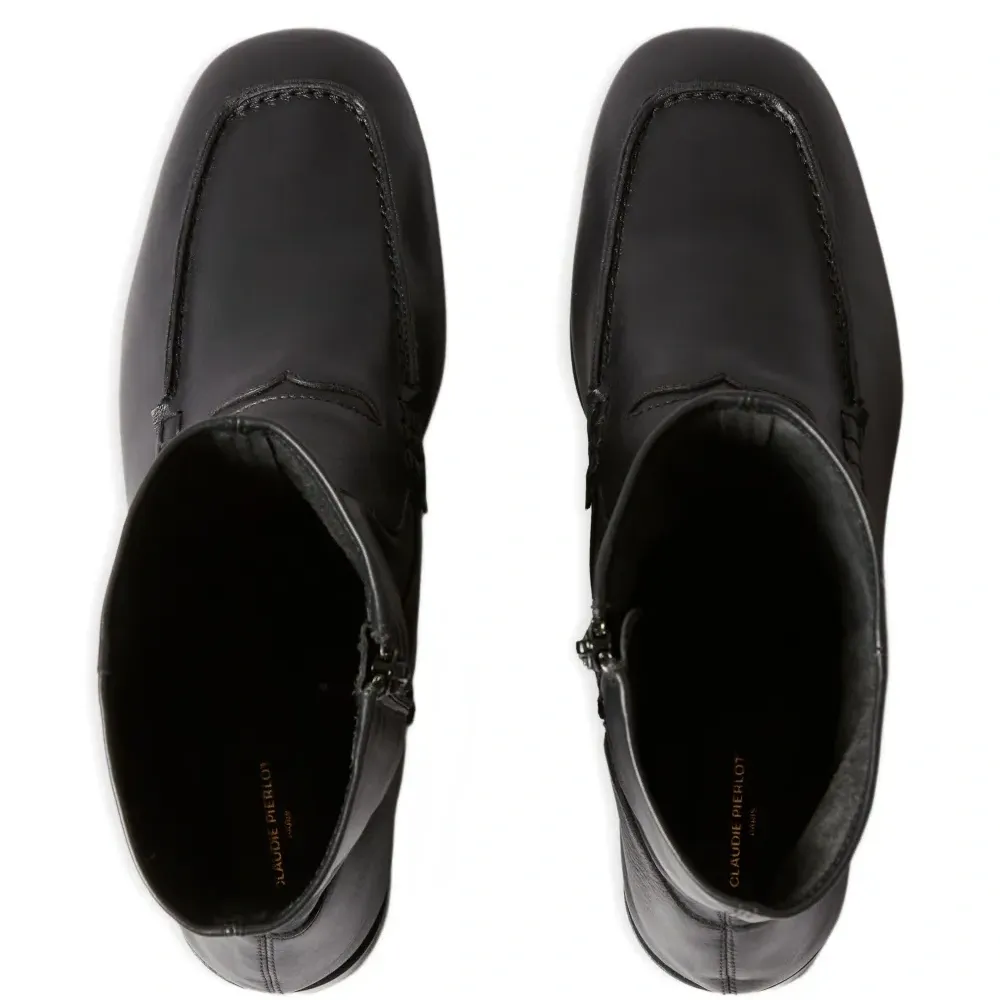 Кожаные ботинки