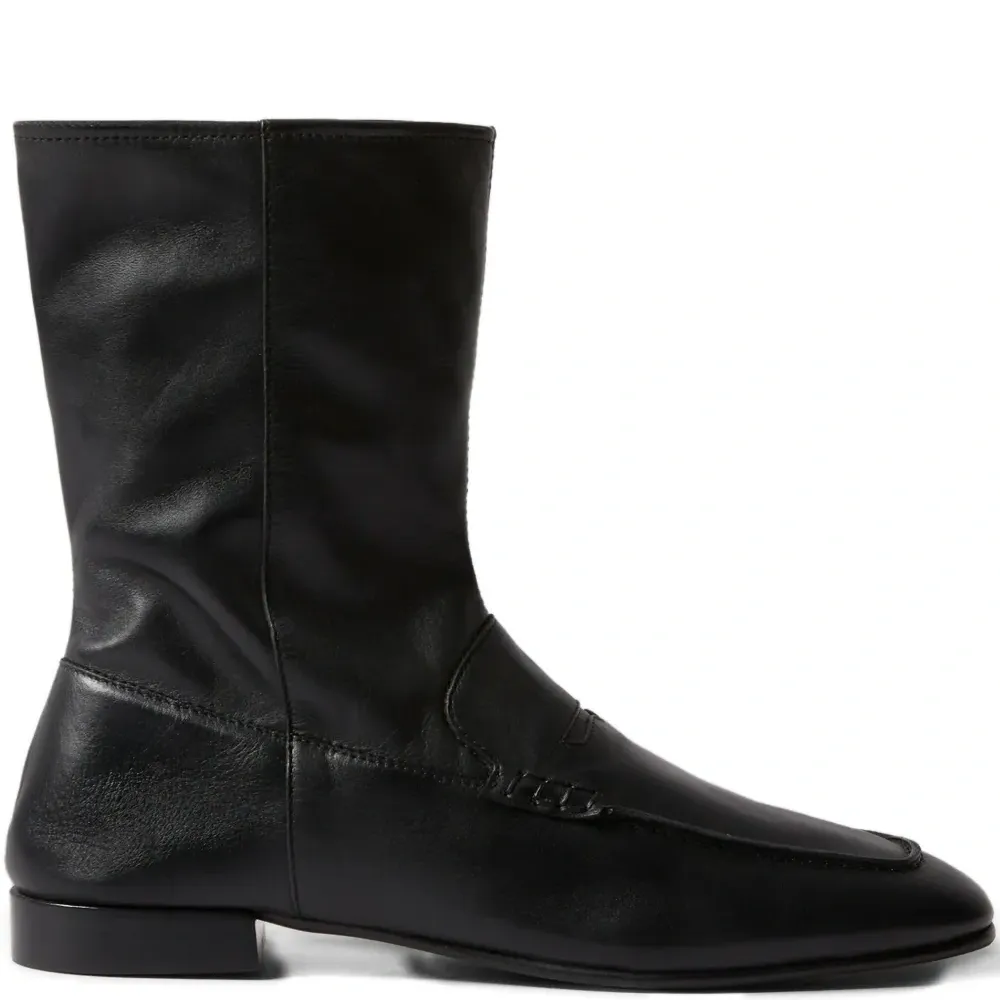 Кожаные ботинки