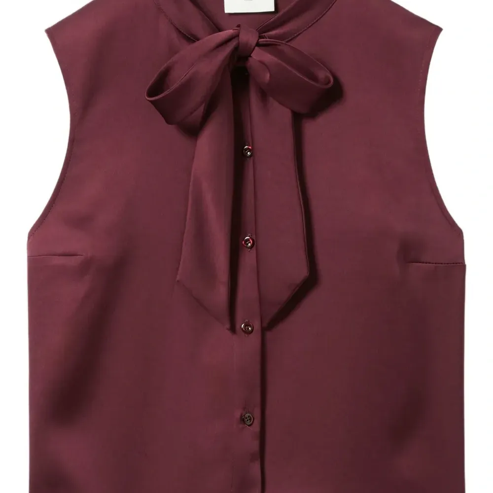 Топ без рукавов с бантом