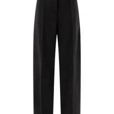 Шерстяные брюки со складками