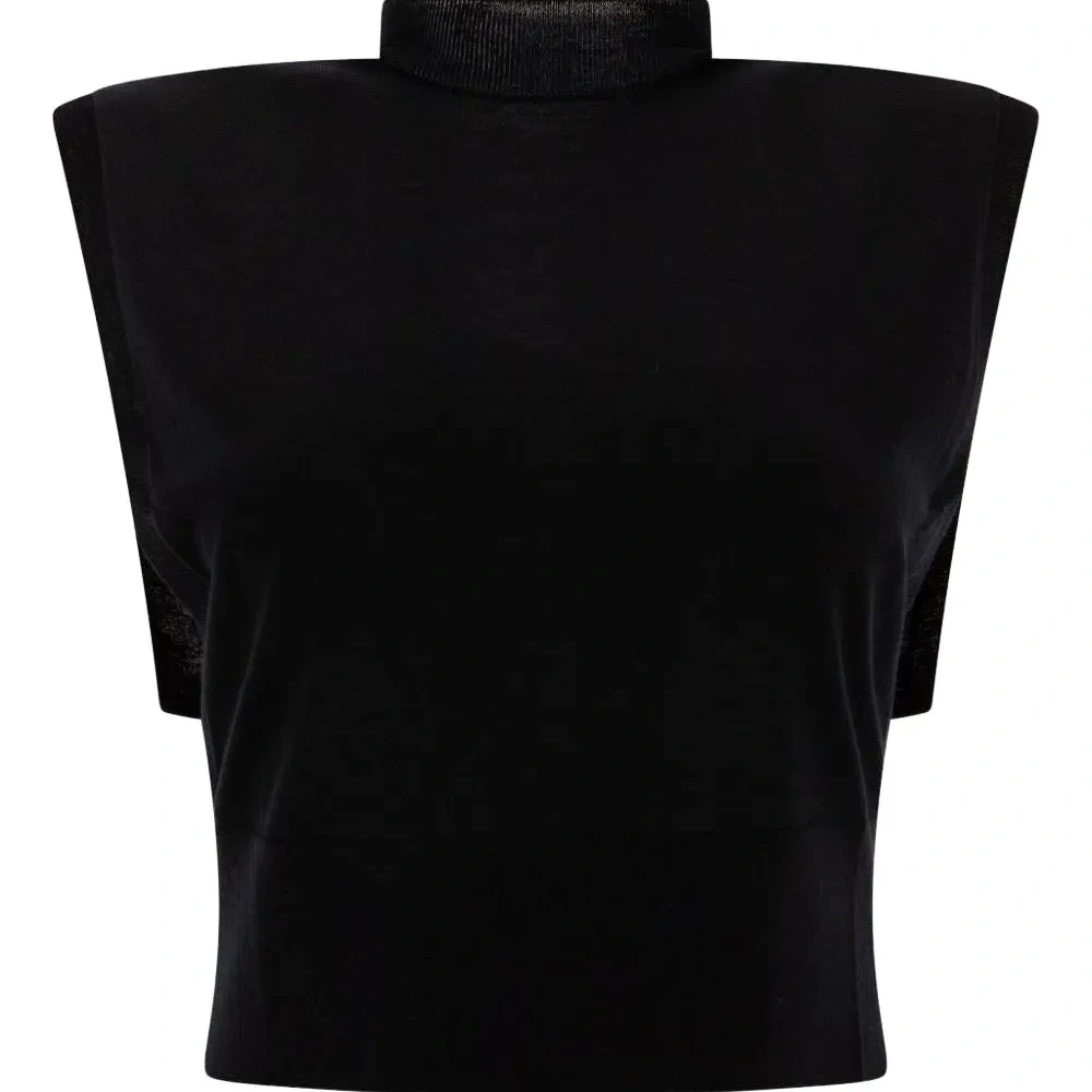 Топ с высоким воротником