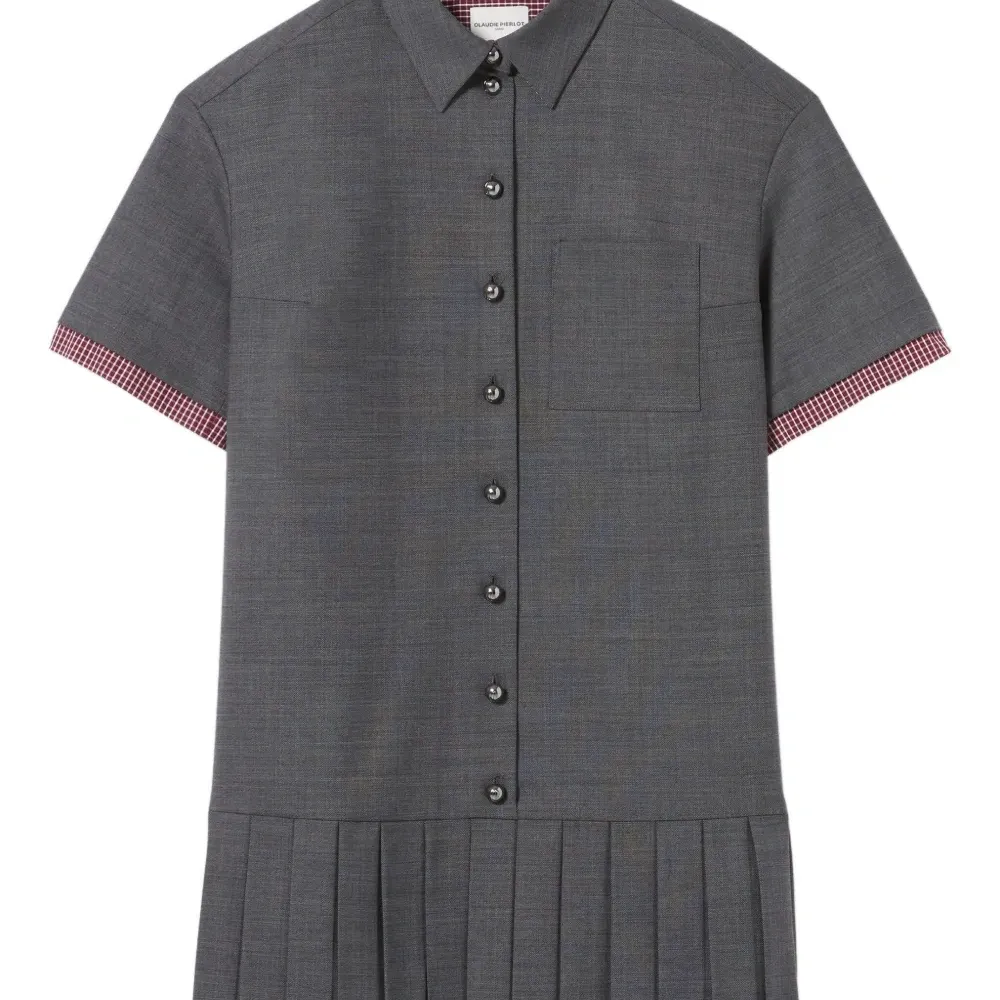 платье-рубашка со складками