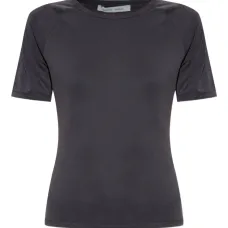 приталенный топ с короткими рукавами