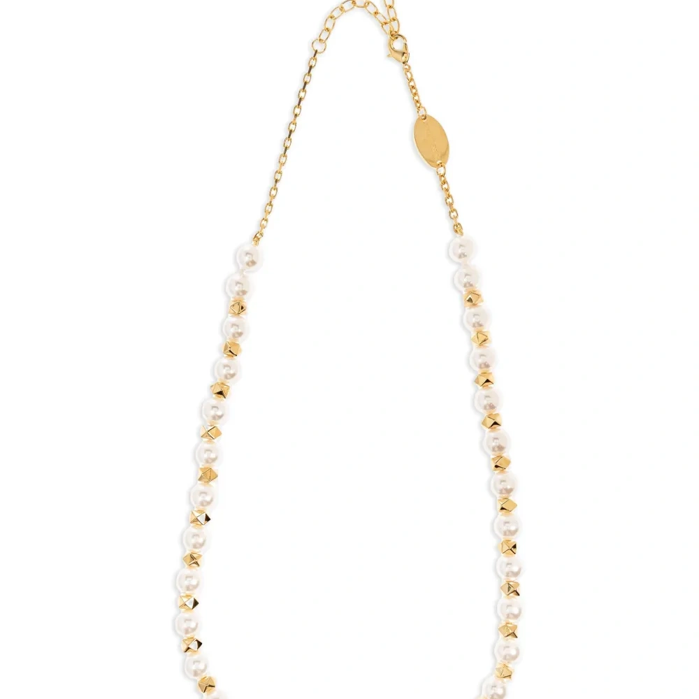 колье с искусственным жемчугом