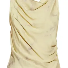 драпированная блузка без рукавов