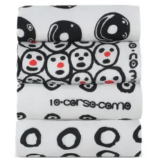 Набор из четырех полотенец с принтом