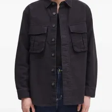 Рубашка с длинными рукавами и карманами