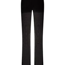 брюки со вставками из тюля